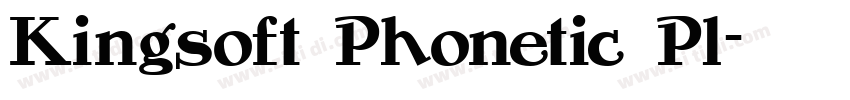 Kingsoft Phonetic Pl字体转换